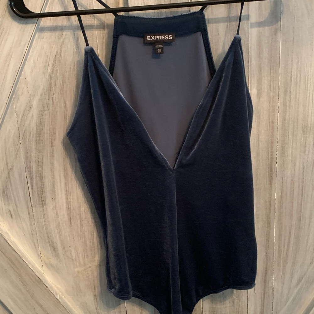 Express velvet bodysuit